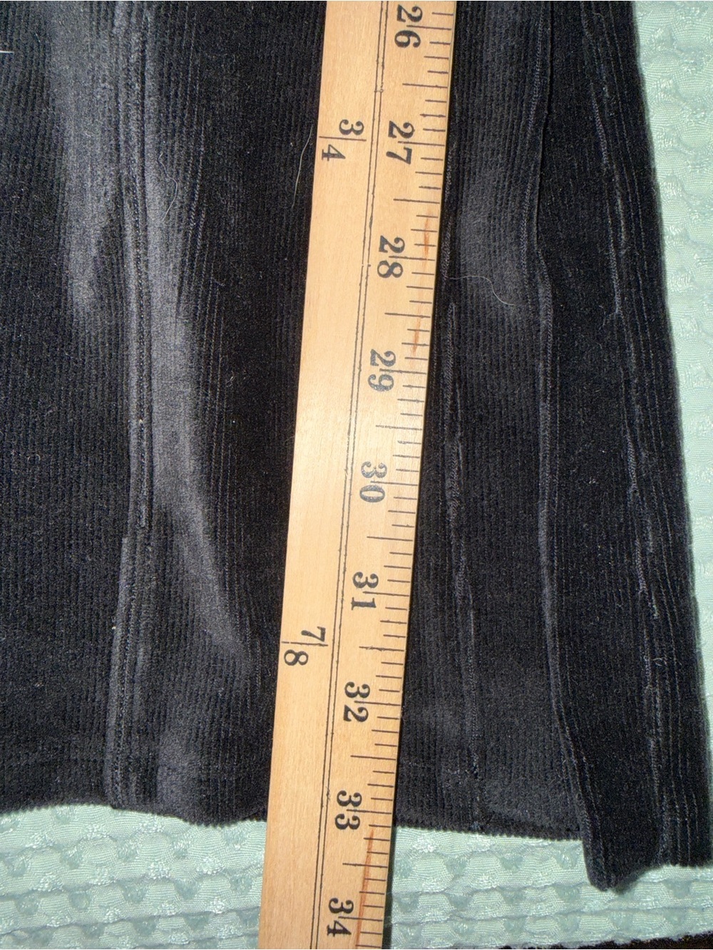 Alo Yoga Micro Corduroy High-Waist Winter Break Flare Pant Black W51201R XS - Picture 2 of 6